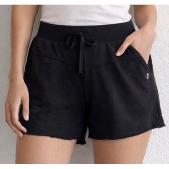 JoyLab Pants - Joy Lab Women's Black French Terry Sweat Shorts Sz Medium New Knit Basque Waist